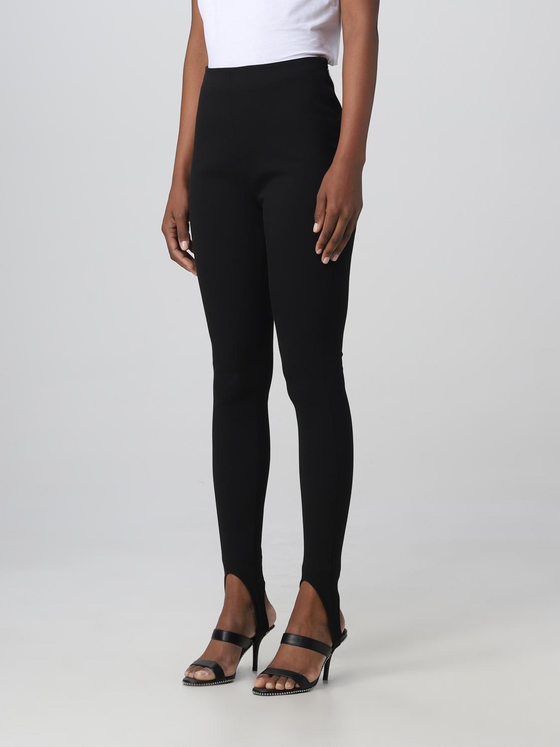 BALMAIN PANTALONI: Leggings Balmain in grain de poudre, Nero - Img 4