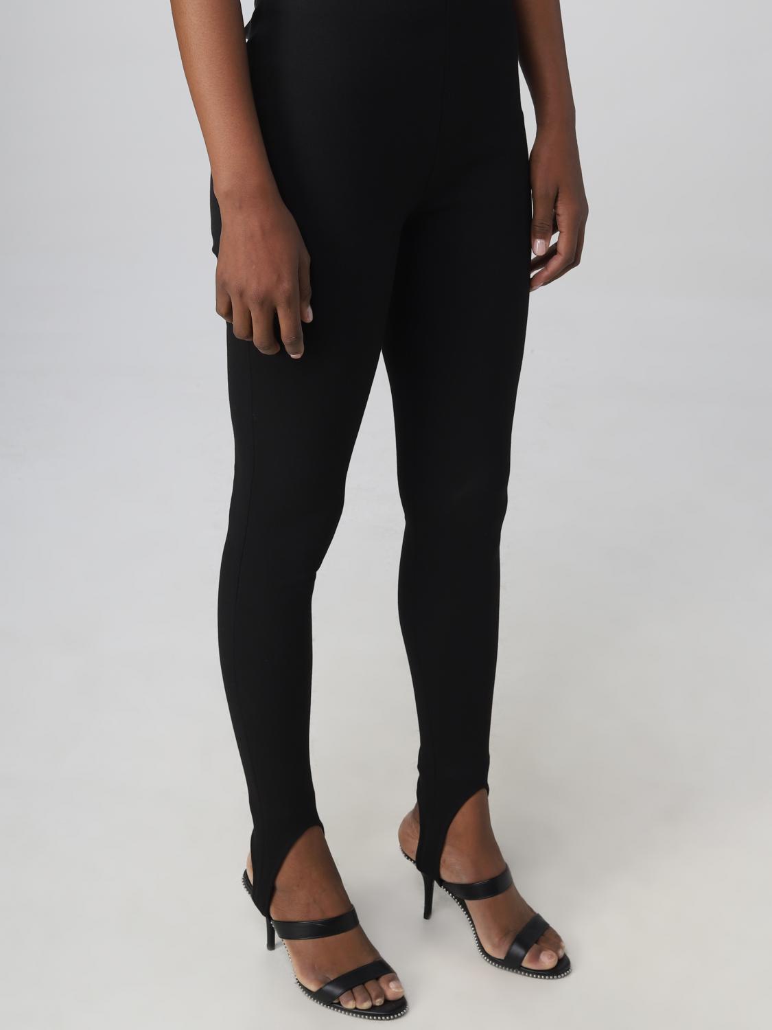 BALMAIN PANTALONI: Leggings Balmain in grain de poudre, Nero - Img 5