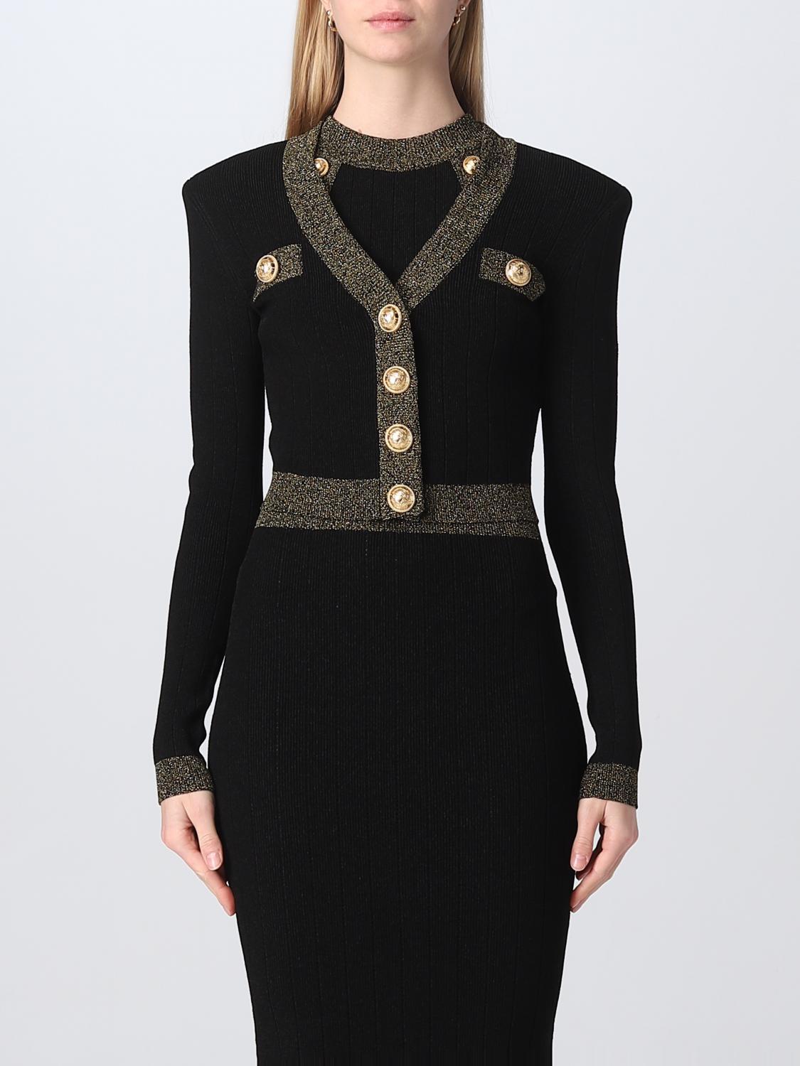 BALMAIN PULLOVER: Pullover damen Balmain, Schwarz - Img 1