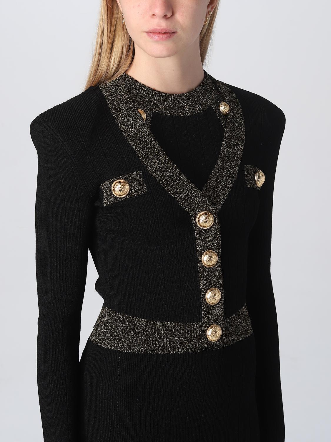 BALMAIN PULLOVER: Pullover damen Balmain, Schwarz - Img 5