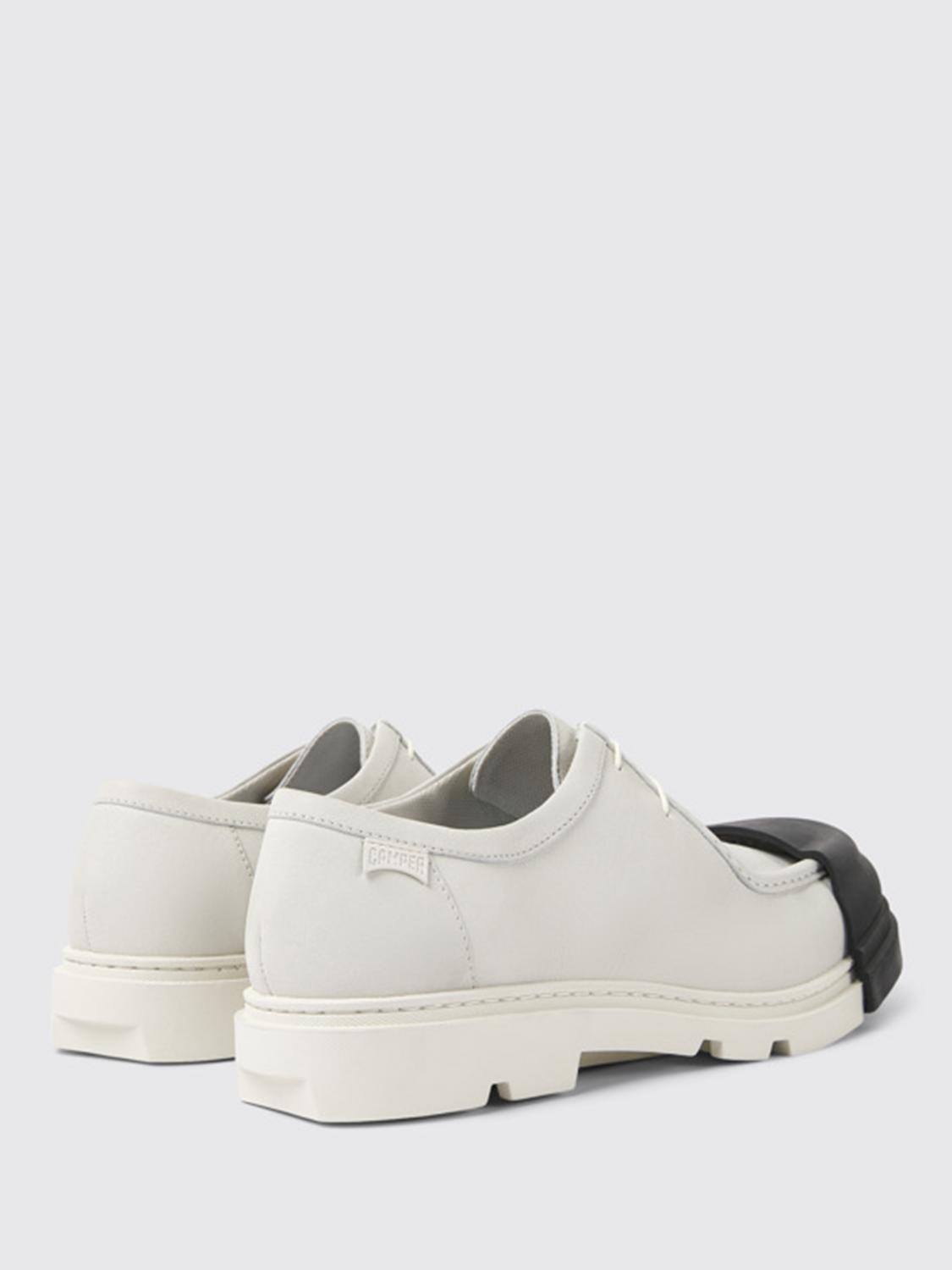 CAMPER SCARPE STRINGATE: Stringata Junction Camper in pelle, Bianco - Img 3