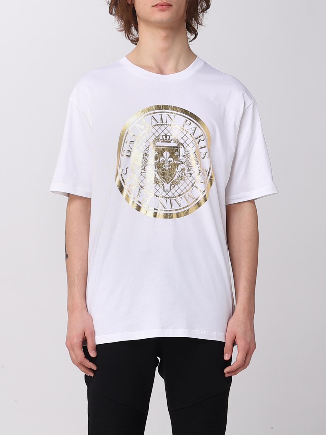 Balmain cotton t-shirt - White | AH1EG000BC05 | GIGLIO.COM
