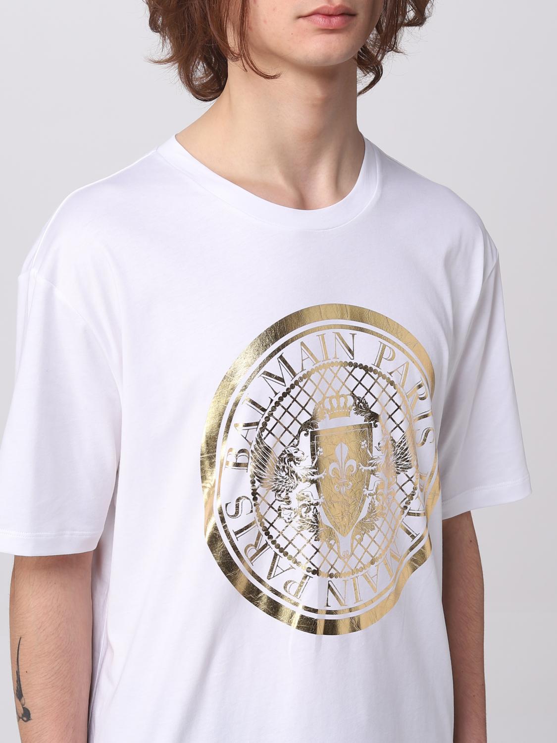 Balmain cotton t-shirt - White | AH1EG000BC05 | GIGLIO.COM