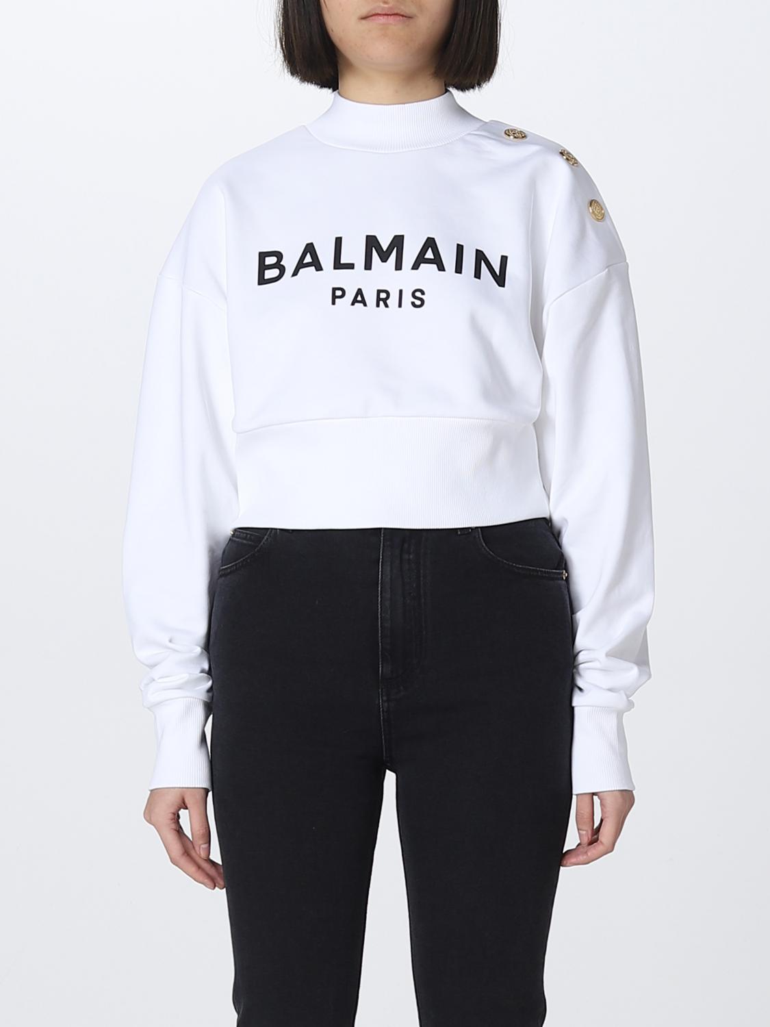 BALMAIN SUDADERA: Sudadera mujer Balmain, Blanco - Img 1