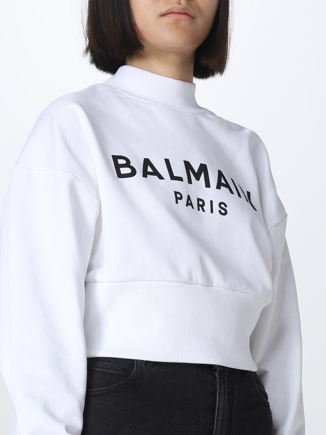 BALMAIN SUDADERA: Sudadera mujer Balmain, Blanco - Img 5