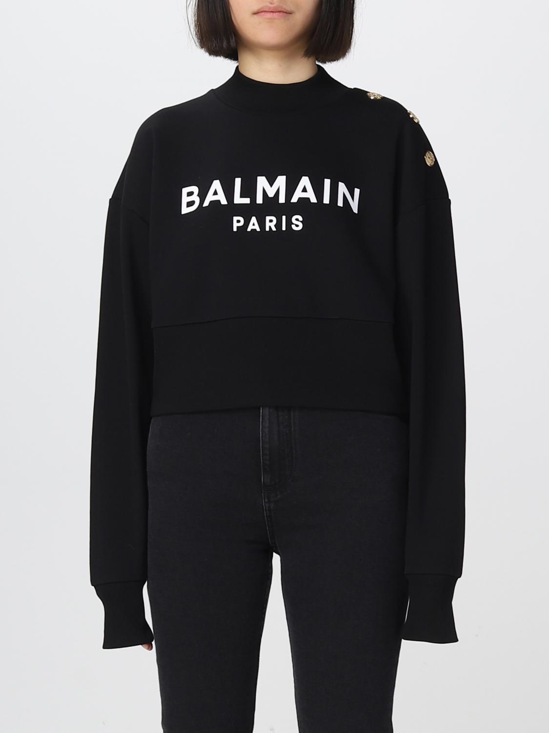 BALMAIN SUDADERA: Sudadera mujer Balmain, Negro - Img 1
