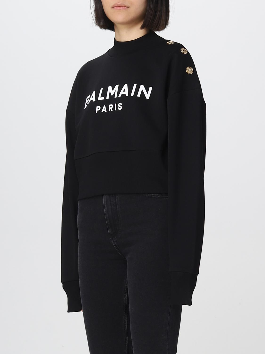 BALMAIN SUDADERA: Sudadera mujer Balmain, Negro - Img 4