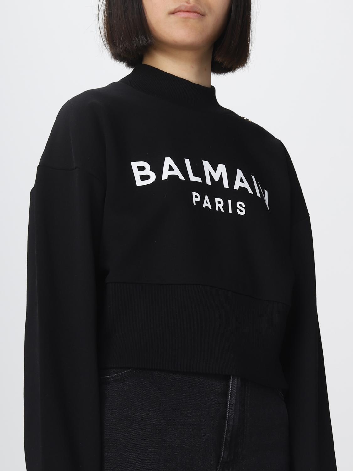 BALMAIN SUDADERA: Sudadera mujer Balmain, Negro - Img 5