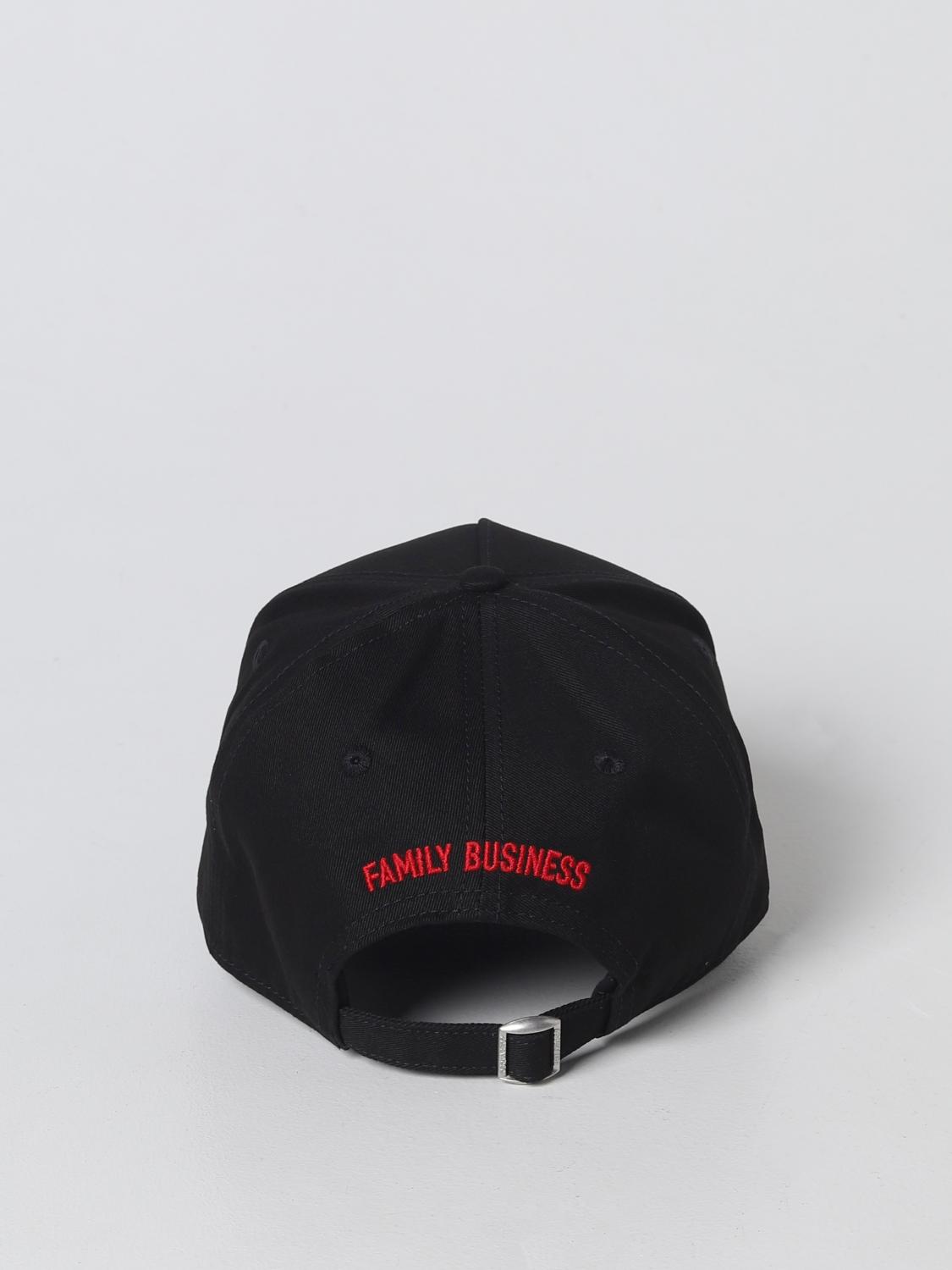 DSQUARED2 HAT: Dsquared2 hat in cotton with logo patch, Ocher - Img 3