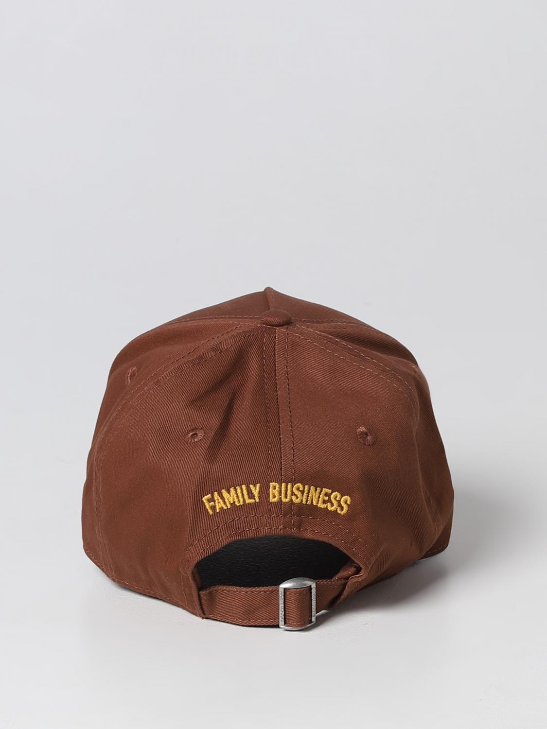 DSQUARED2 HAT: Dsquared2 hat in cotton with logo patch, Hazel - Img 3