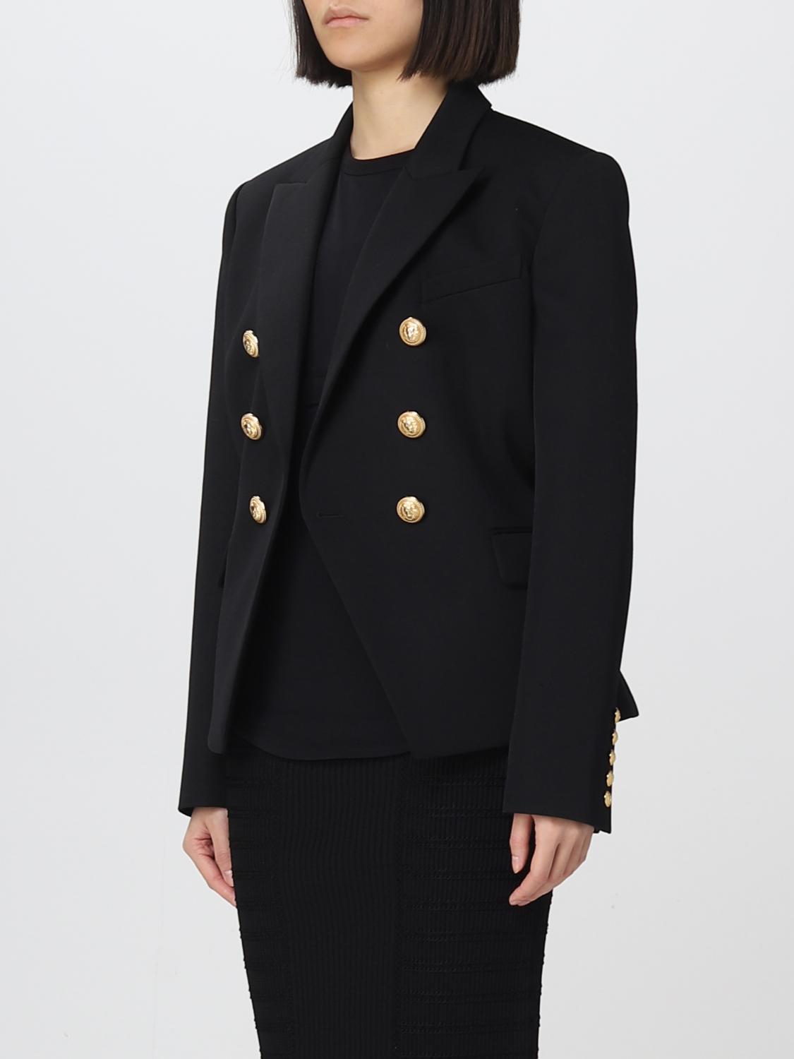 BALMAIN AMERICANA: Chaqueta mujer Balmain, Negro - Img 4