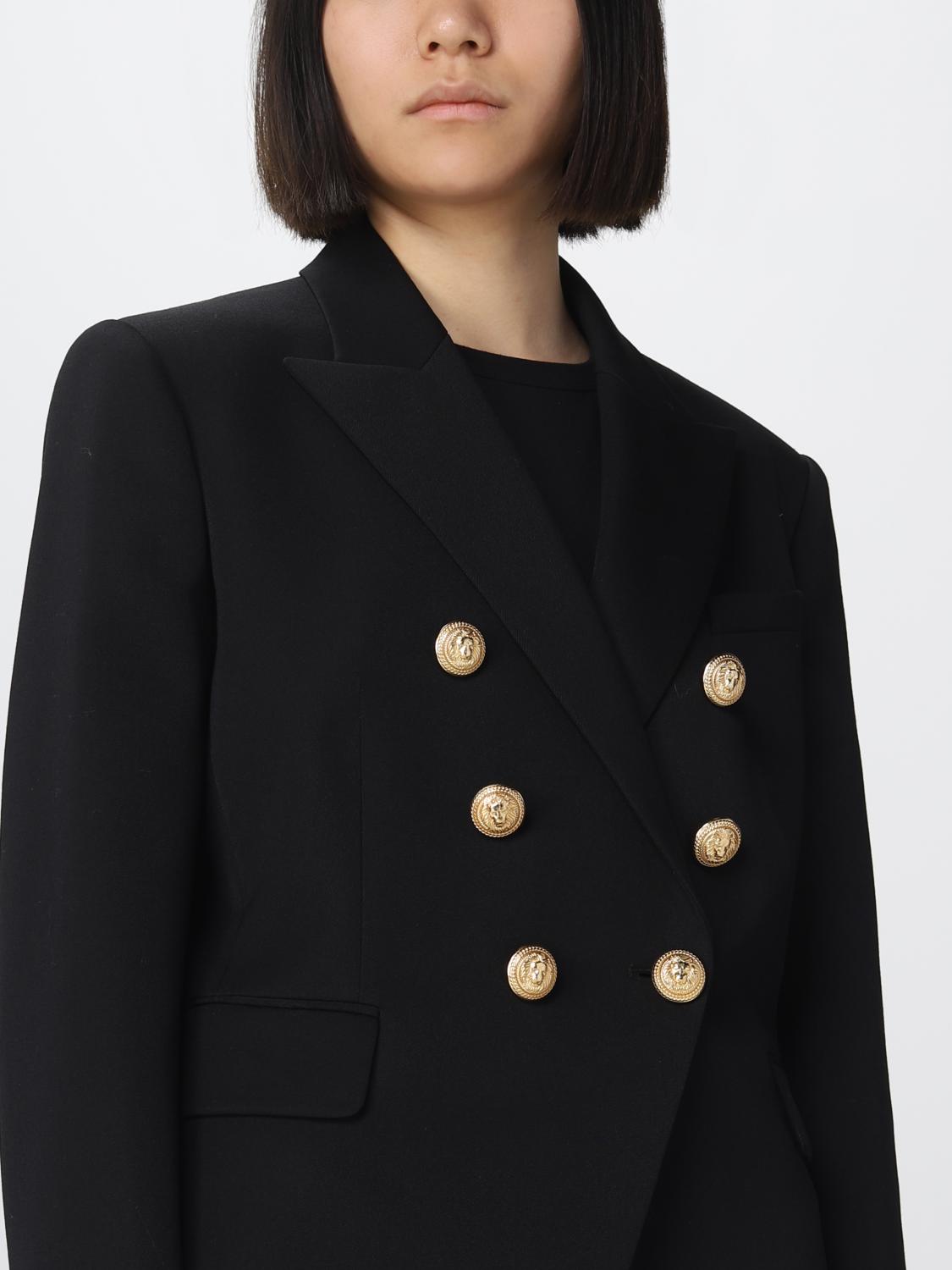 BALMAIN AMERICANA: Chaqueta mujer Balmain, Negro - Img 5