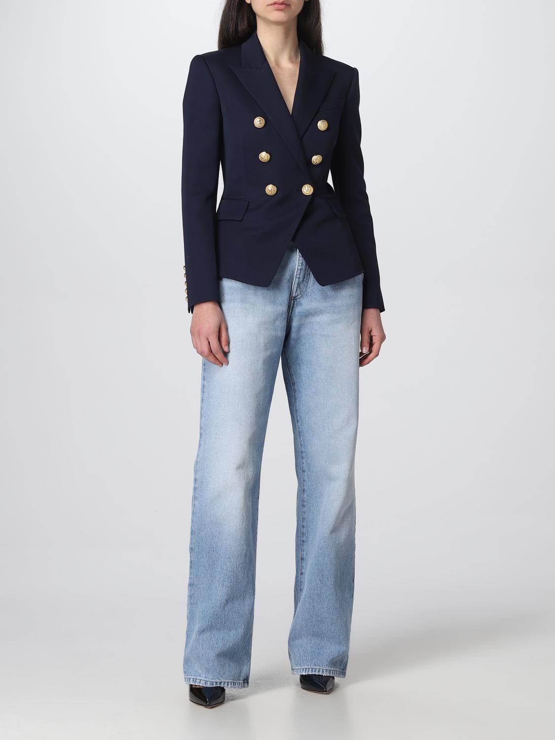 BALMAIN BLAZER: Balmain wool blazer, Marine - Img 2