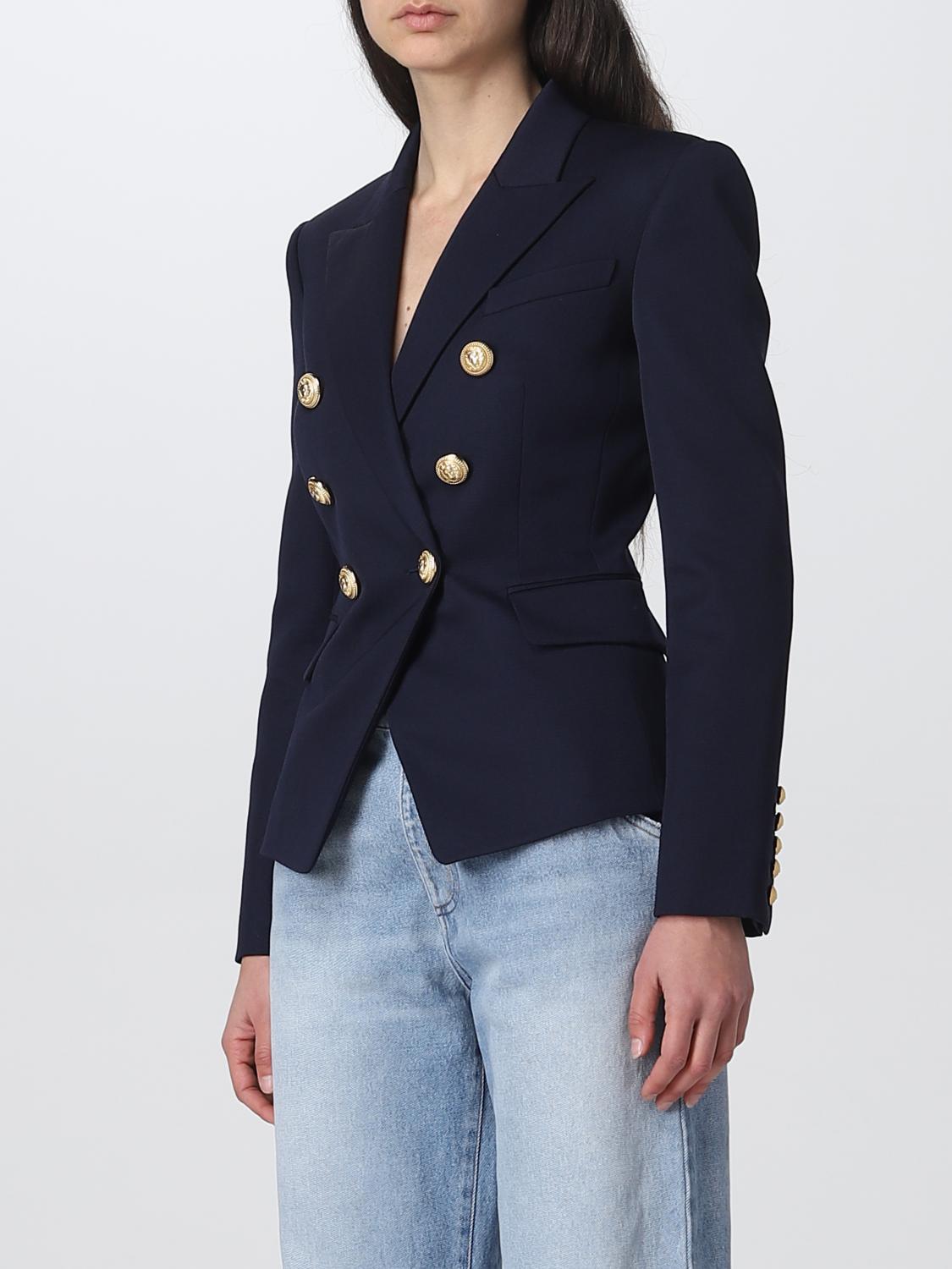 BALMAIN BLAZER: Balmain wool blazer, Marine - Img 4