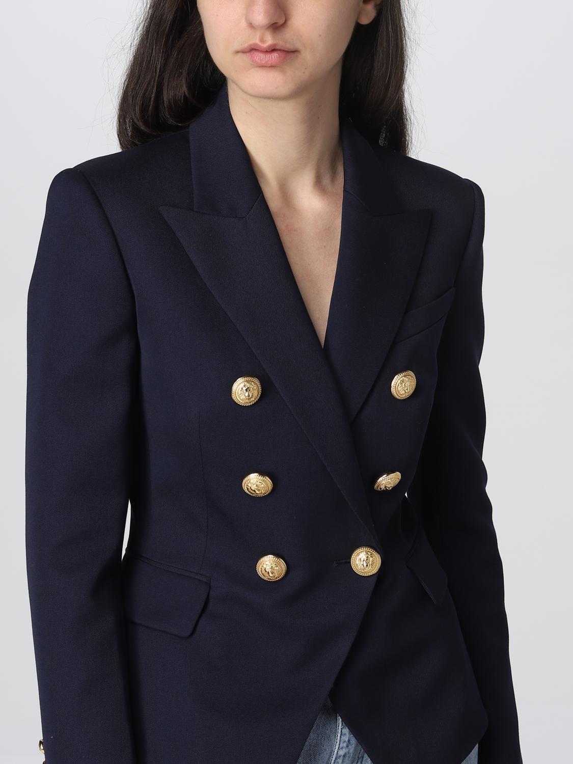 BALMAIN BLAZER: Balmain wool blazer, Marine - Img 5