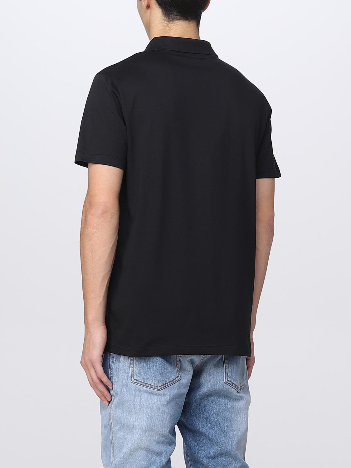 BALMAIN POLO SHIRT: Balmain eco-sustainable cotton polo shirt, Black - Img 3