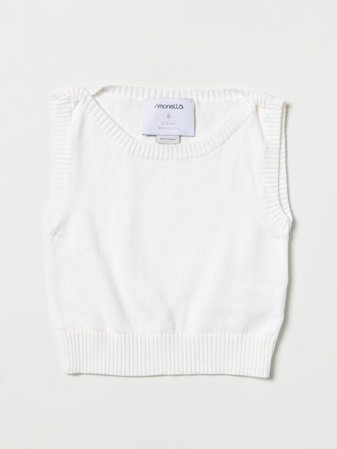 SIMONETTA VESTCOAT: Vestcoat kids Simonetta, White - Img 1