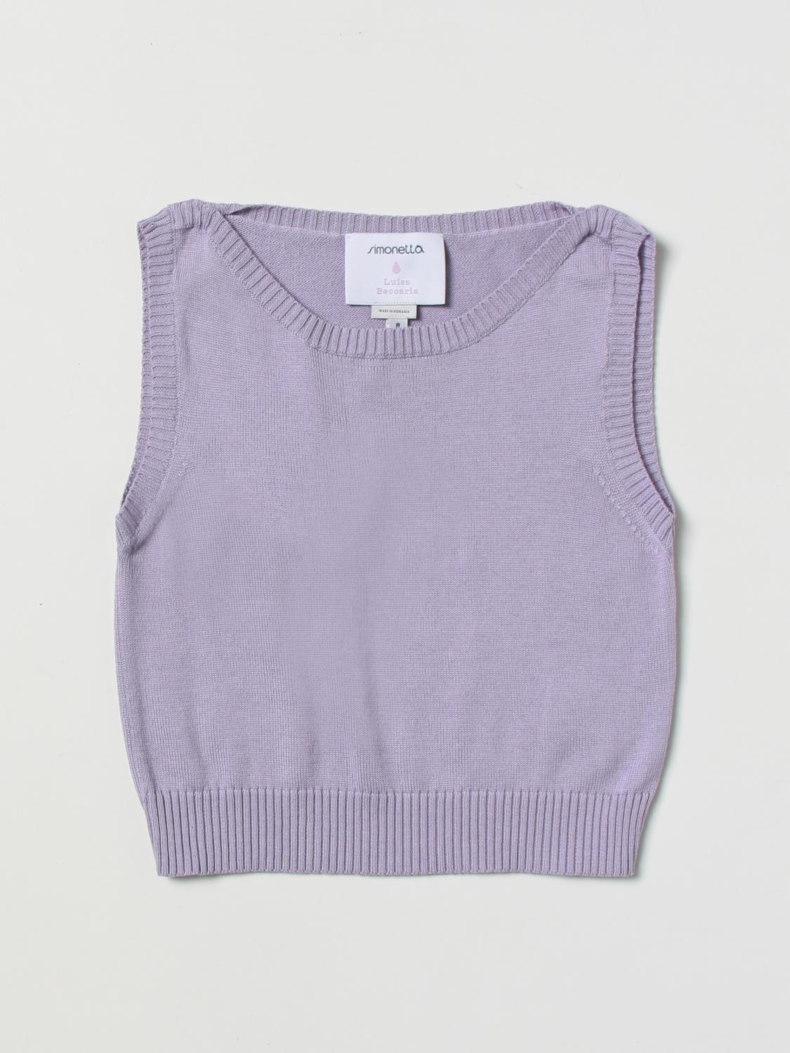 SIMONETTA CHALECO: Chaleco niños Simonetta, Lila - Img 1