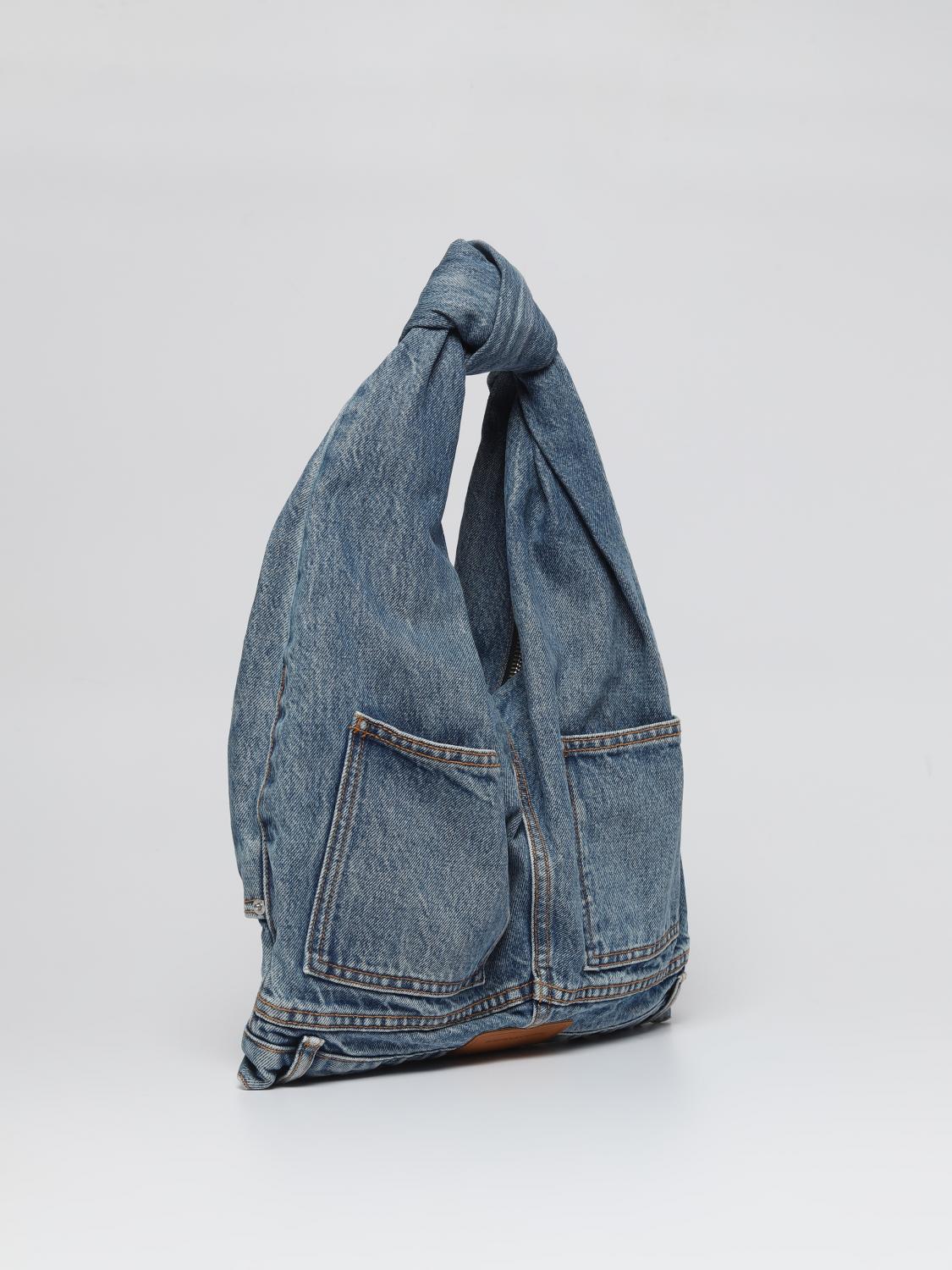 ALEXANDER WANG BORSA A MANO: Borsa 5 Pocket Mini Alexander Wang in denim, Blue - Img 2