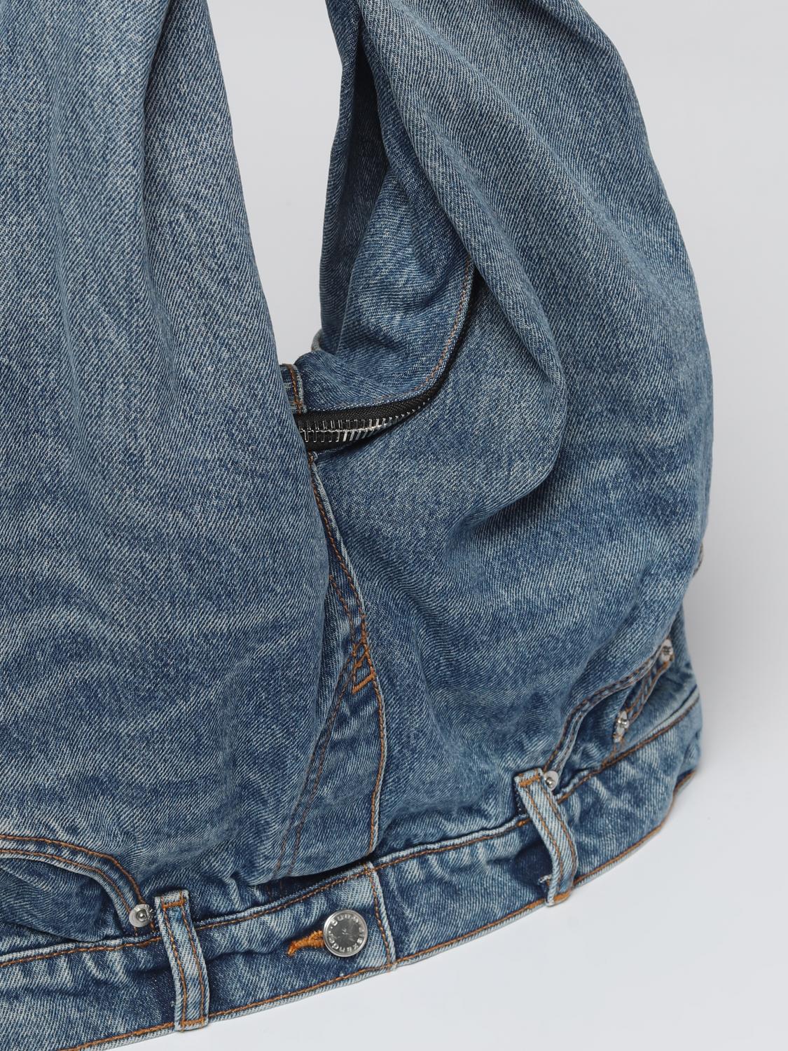 ALEXANDER WANG BORSA A MANO: Borsa 5 Pocket Mini Alexander Wang in denim, Blue - Img 3
