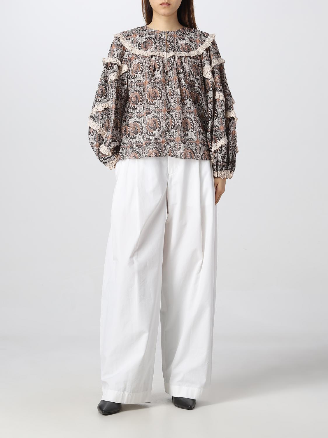 ULLA JOHNSON TOP: Blusa Ulla Johnson in misto cotone, Giallo - Img 2