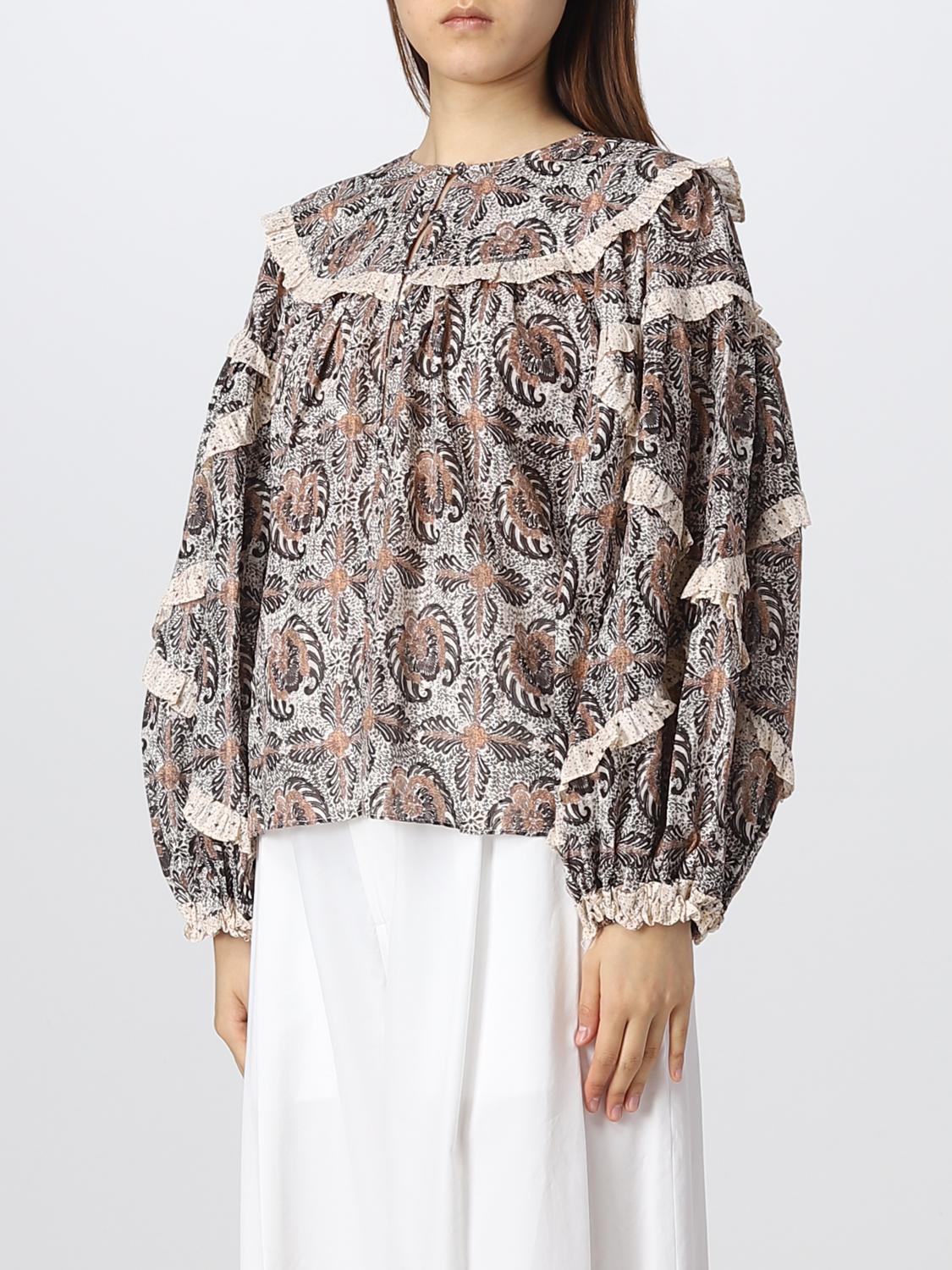 ULLA JOHNSON TOP: Blusa Ulla Johnson in misto cotone, Giallo - Img 4