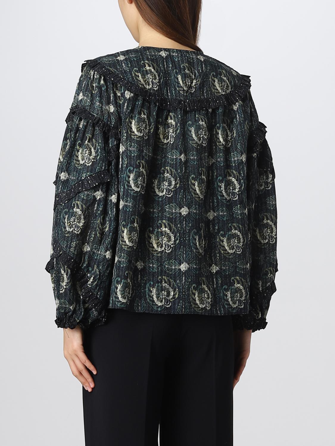 ULLA JOHNSON TOP: Blusa Ulla Johnson in misto cotone, Blue - Img 2