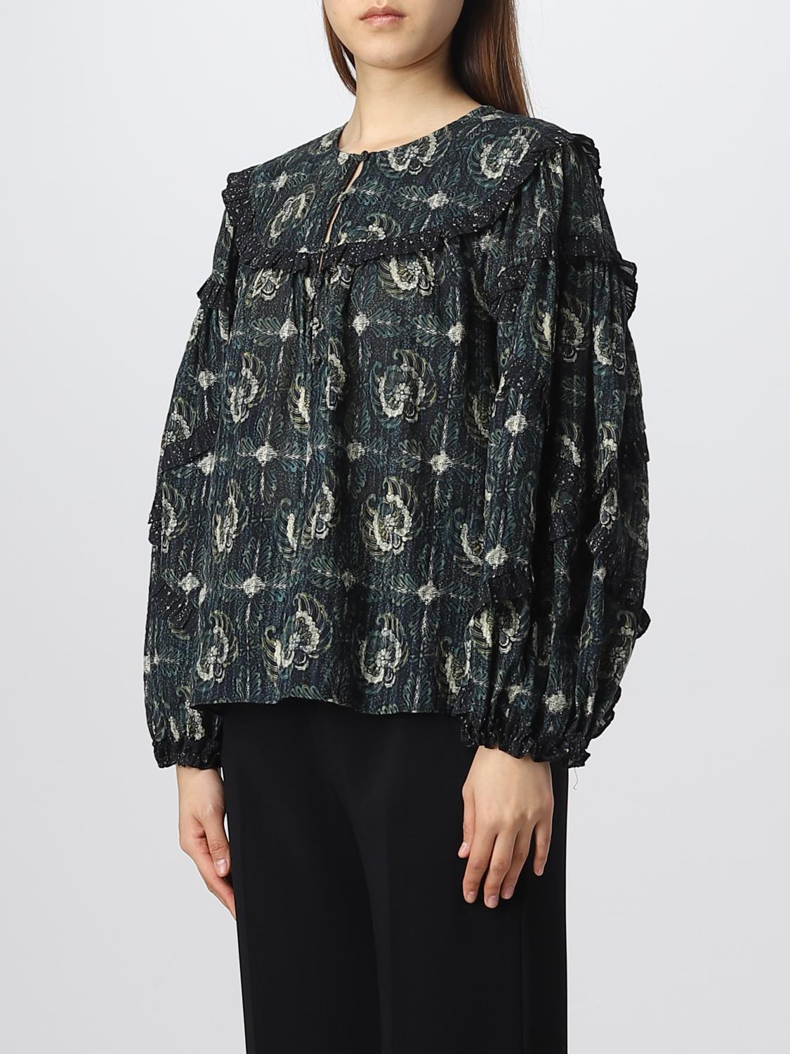 ULLA JOHNSON TOP: Blusa Ulla Johnson in misto cotone, Blue - Img 3