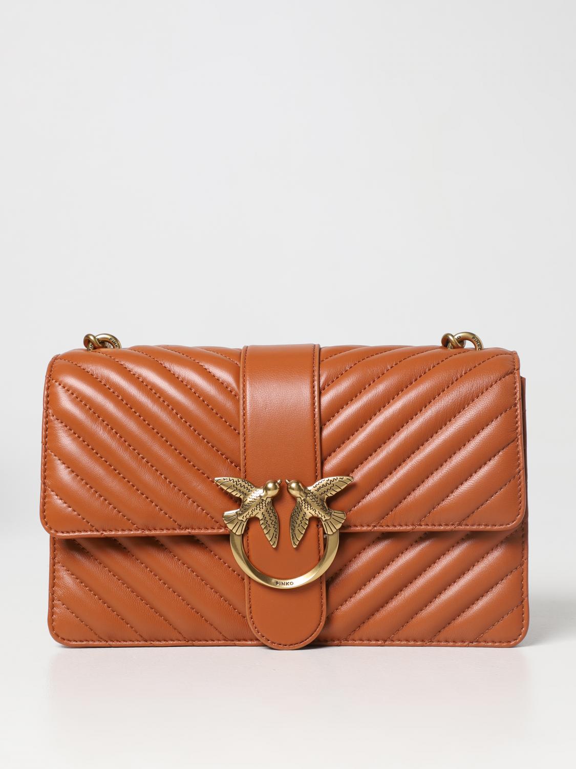 PINKO BOLSO DE HOMBRO: Bandolera mujer Pinko, Marrón - Img 1