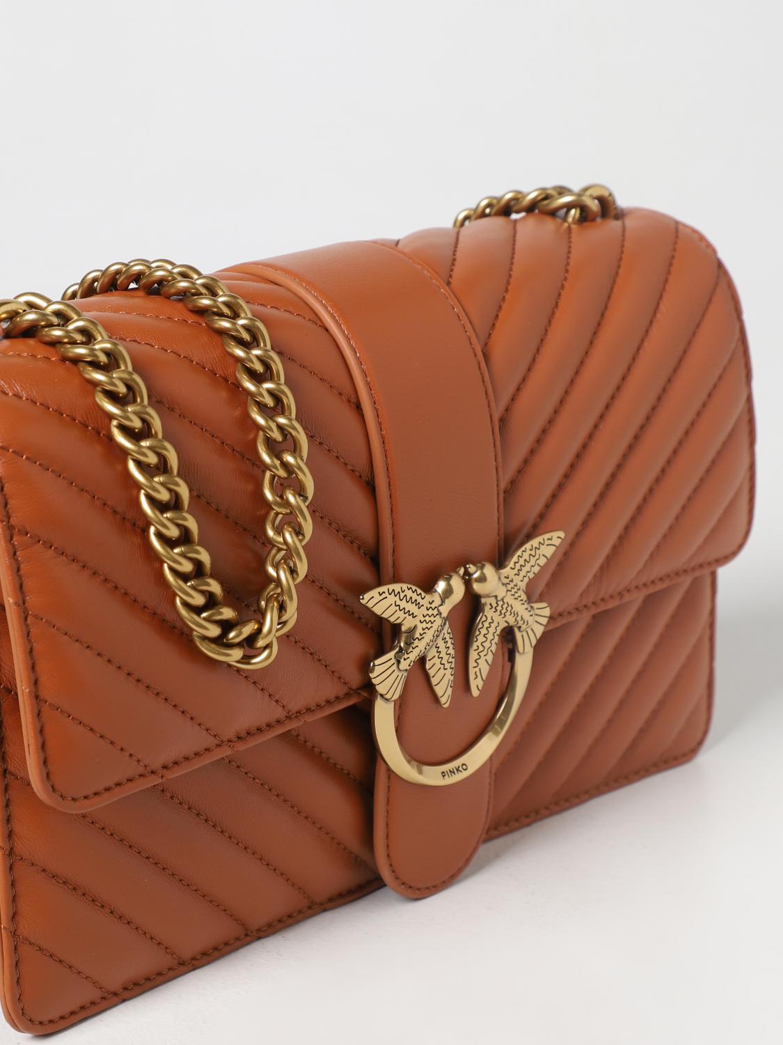 PINKO BOLSO DE HOMBRO: Bandolera mujer Pinko, Marrón - Img 3