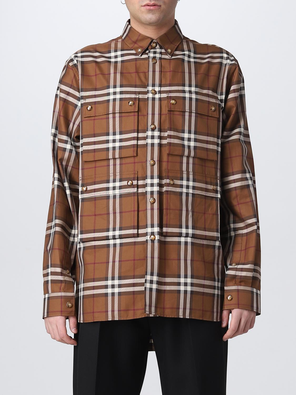 BURBERRY 셔츠: 셔츠 남성 Burberry, 베이지 - Img 1