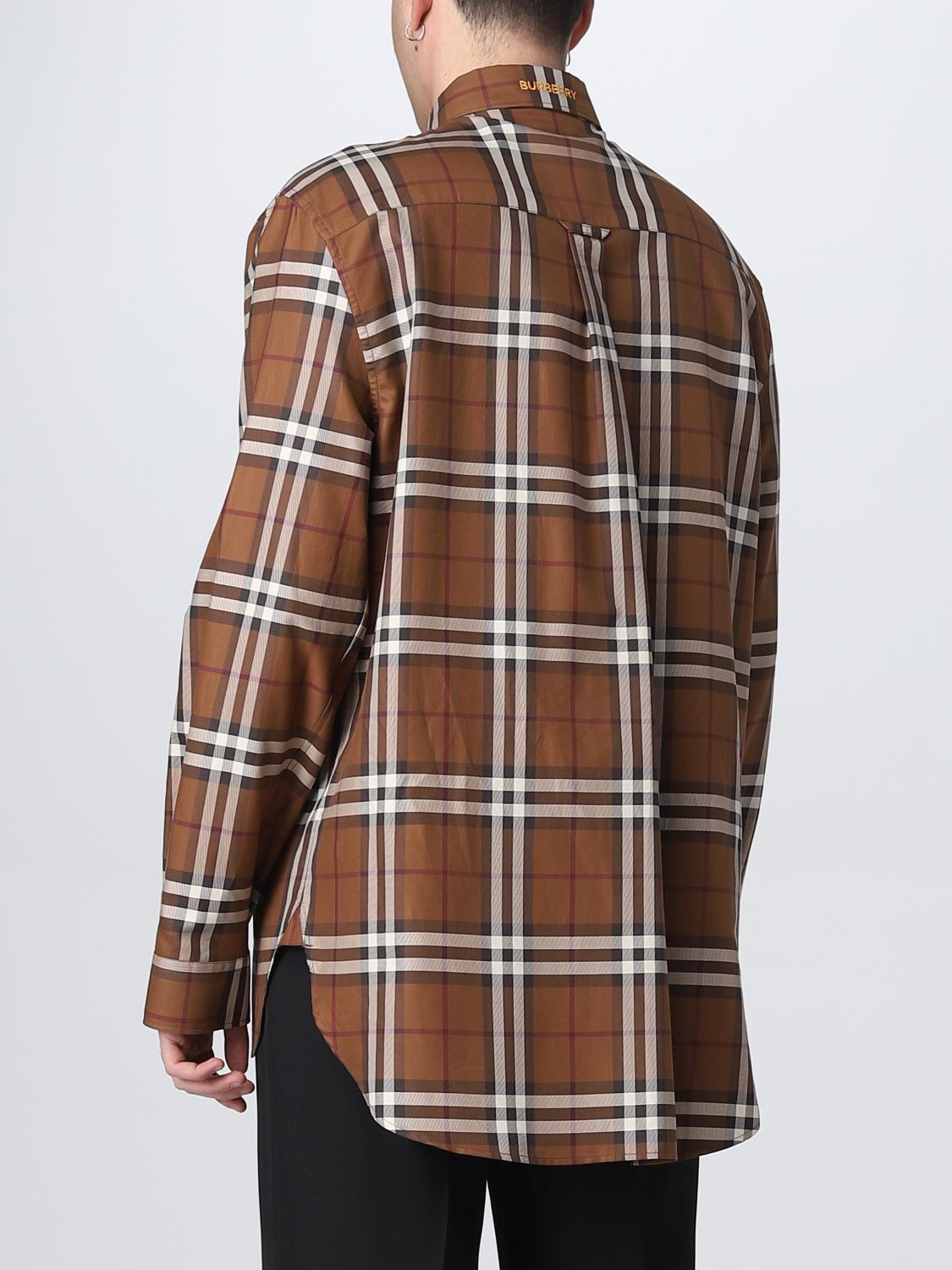 BURBERRY 셔츠: 셔츠 남성 Burberry, 베이지 - Img 3