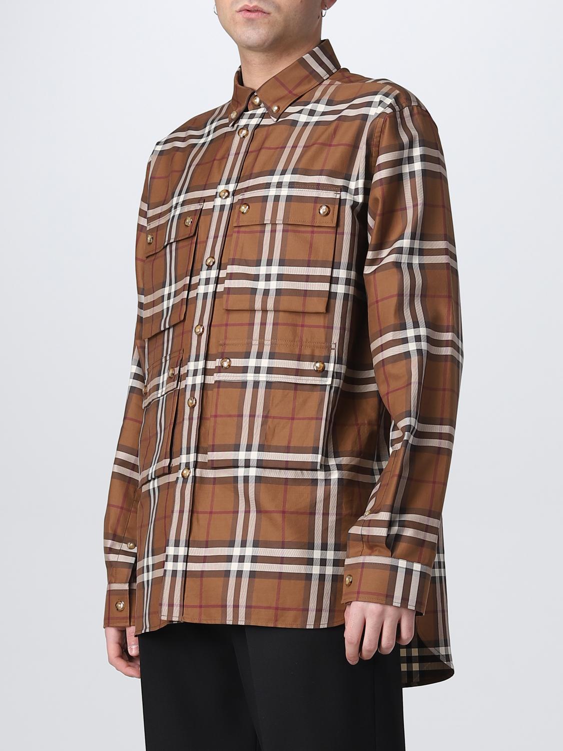 BURBERRY 셔츠: 셔츠 남성 Burberry, 베이지 - Img 4