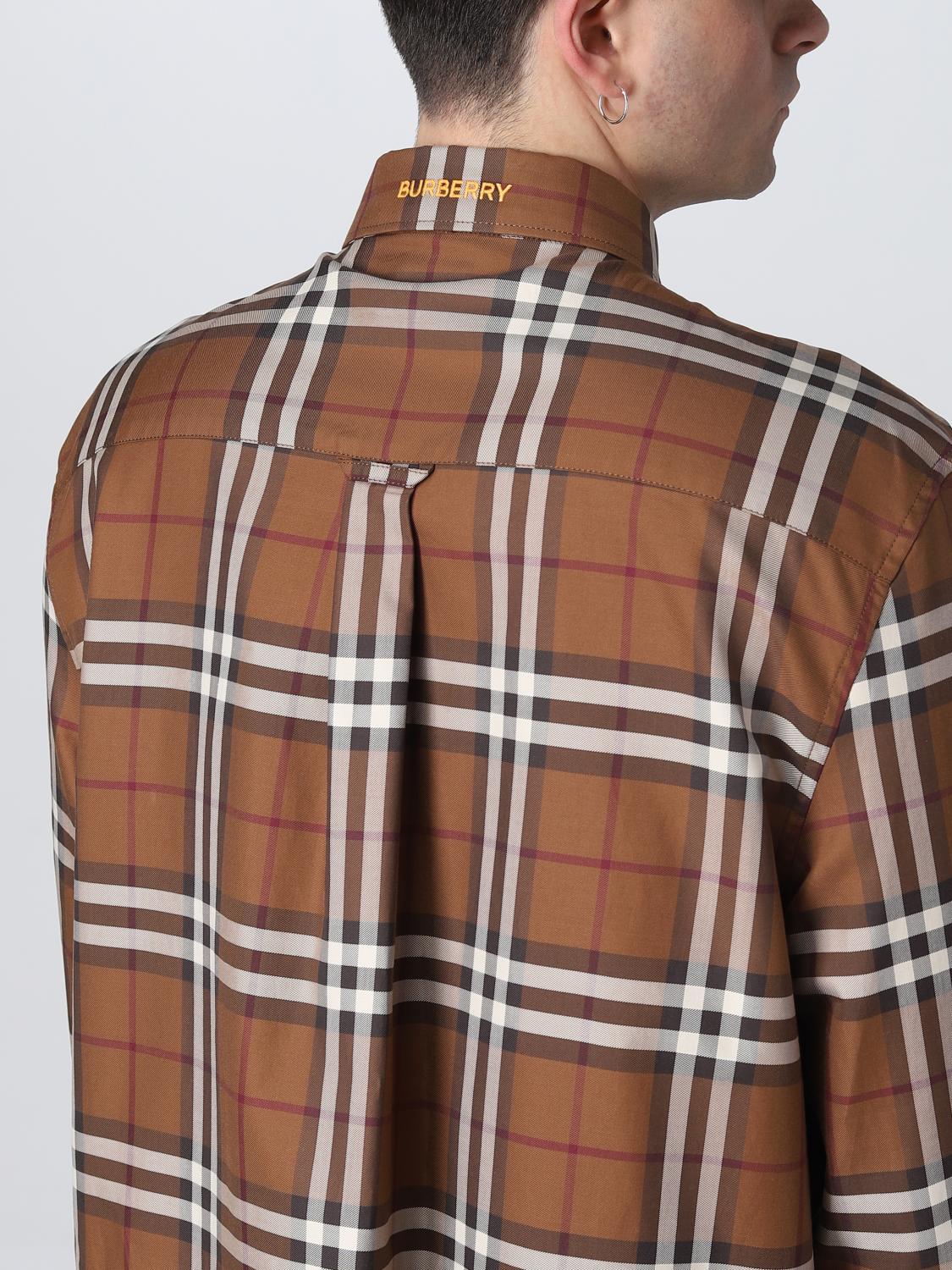 BURBERRY 셔츠: 셔츠 남성 Burberry, 베이지 - Img 5
