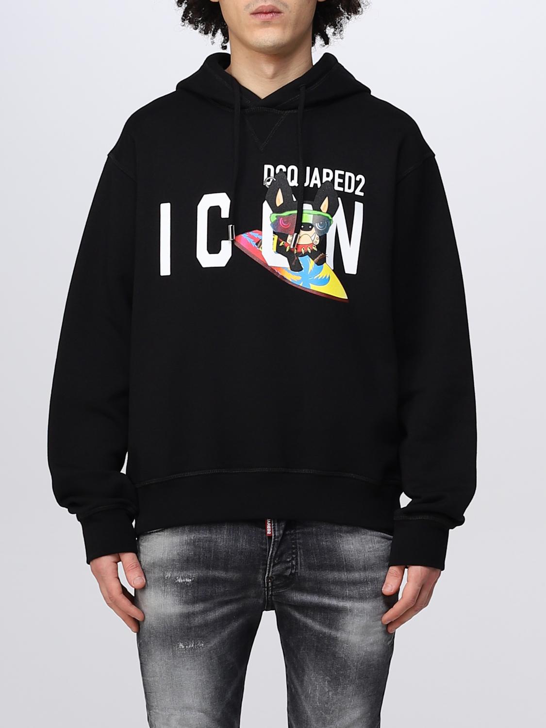 DSQUARED2: sweatshirt in cotton - Black | Dsquared2 DSQUARED2: sweatshirt in cotton - Black | Dsquared2