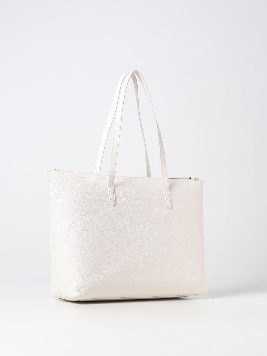 COCCINELLE BORSA TOTE: Borsa Coccinelle in pelle a grana, Bianco - Img 2
