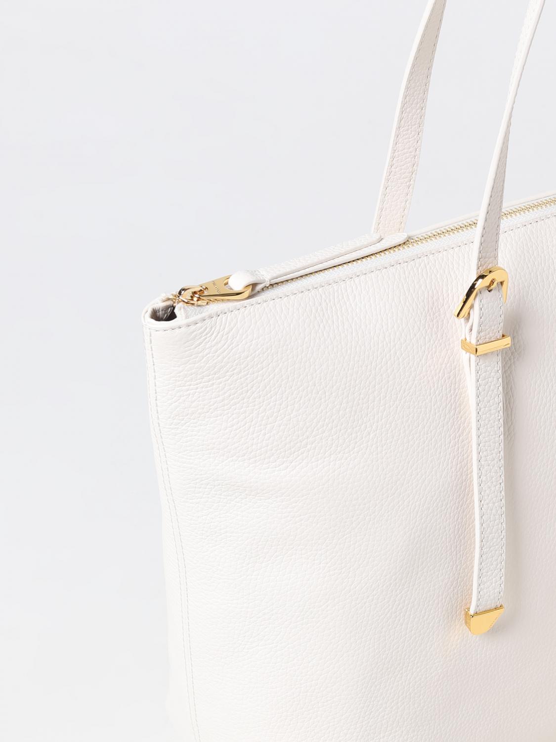 COCCINELLE BORSA TOTE: Borsa Coccinelle in pelle a grana, Bianco - Img 3