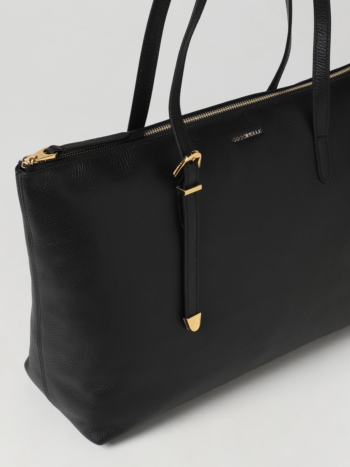 COCCINELLE BORSA TOTE: Borsa Coccinelle in pelle a grana, Nero - Img 3