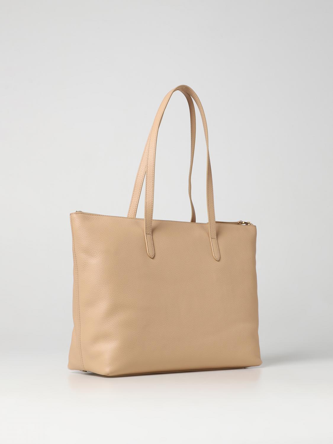 COCCINELLE BORSA TOTE: Borsa Coccinelle in pelle a grana, Beige - Img 2