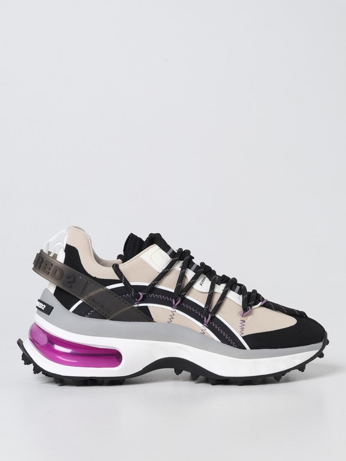 DSQUARED2 SNEAKERS: Sneakers Bubble Dsquared2 in mesh, Nero - Img 1