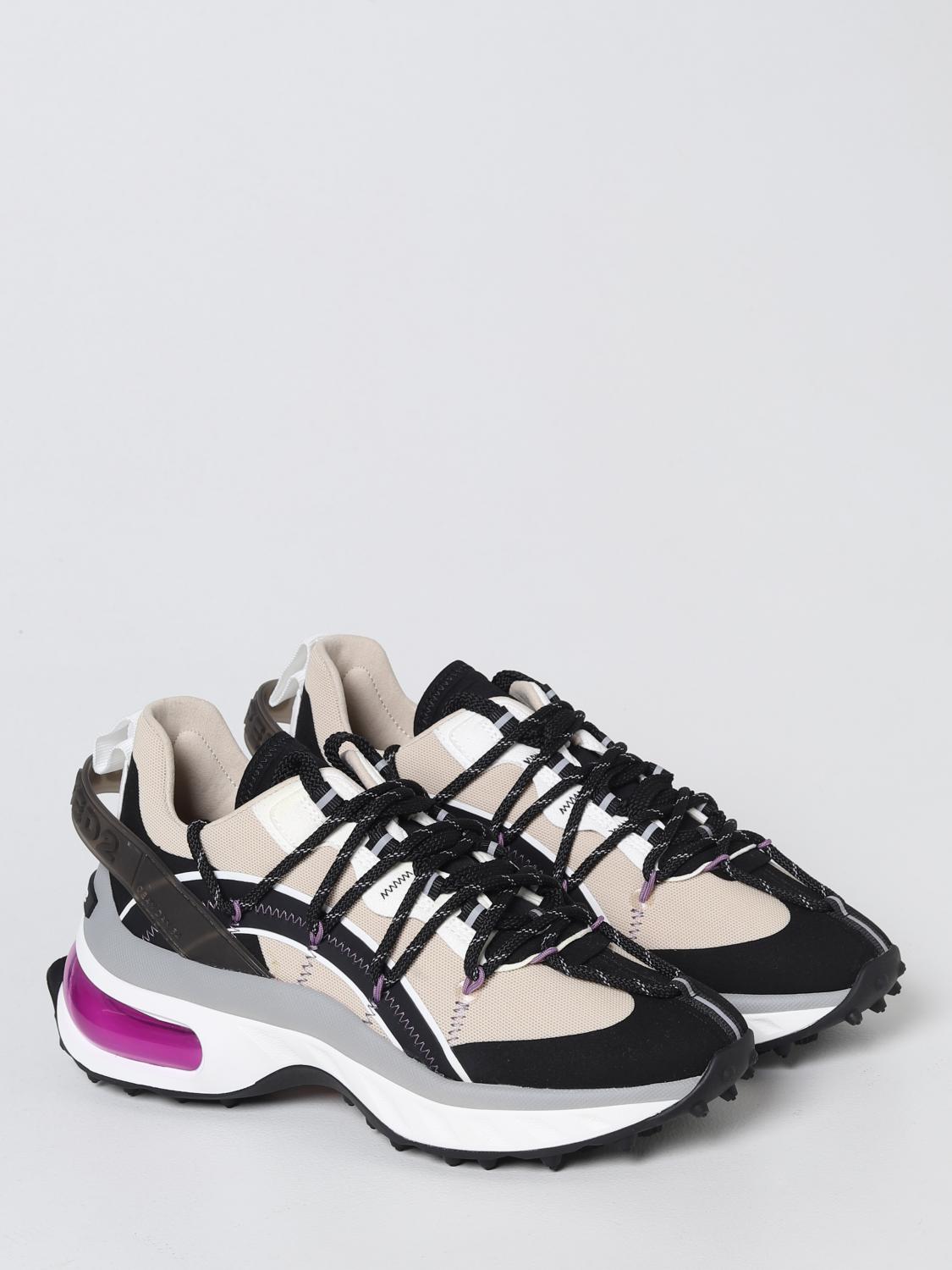 DSQUARED2 SNEAKERS: Sneakers Bubble Dsquared2 in mesh, Nero - Img 2