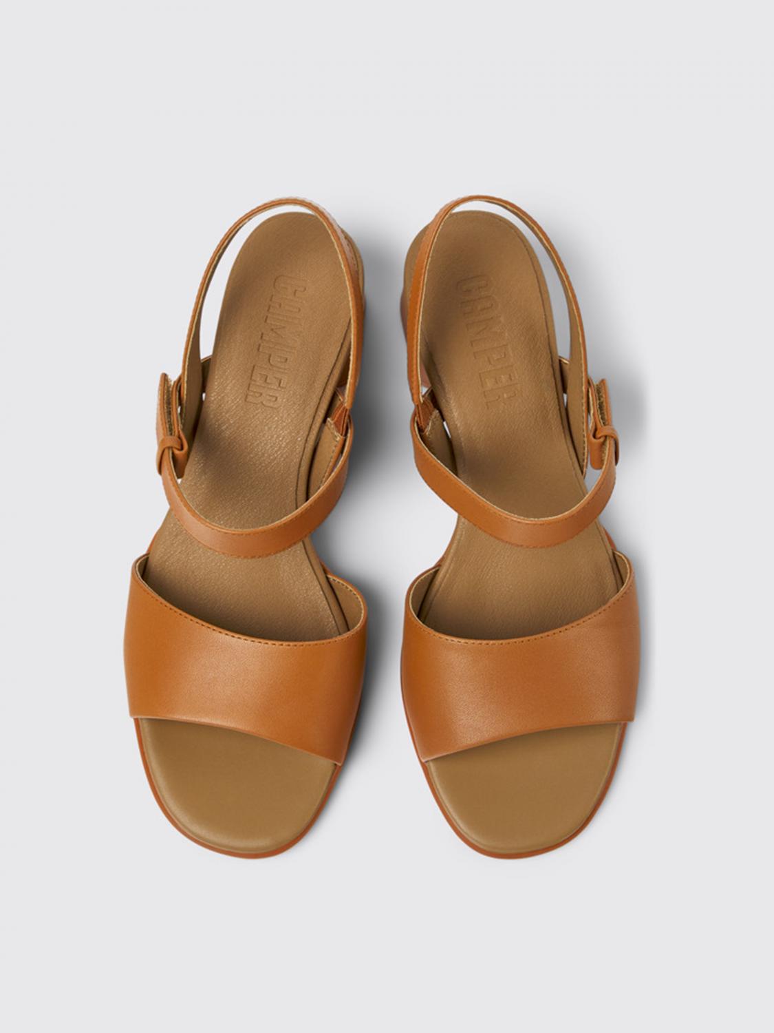 CAMPER SANDALEN MIT ABSATZ: Flache sandalen damen Camper, Braun - Img 4