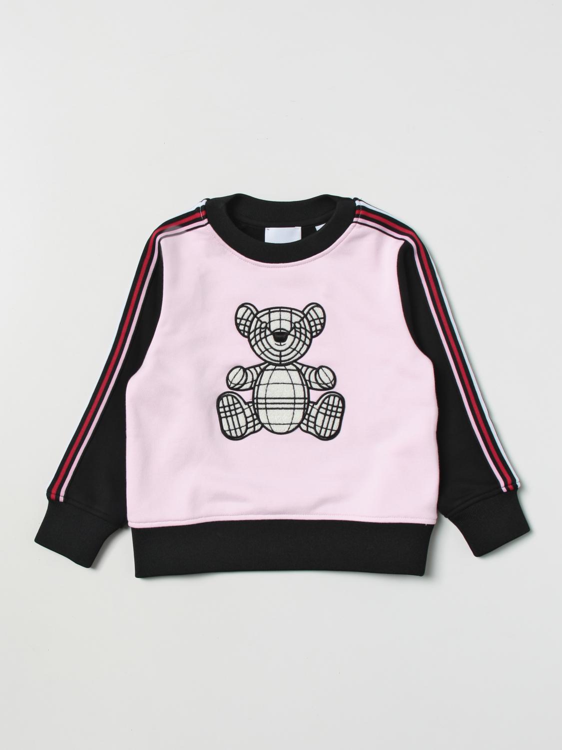 BURBERRY: sweatshirt in cotton Pink Burberry sweater 8061397