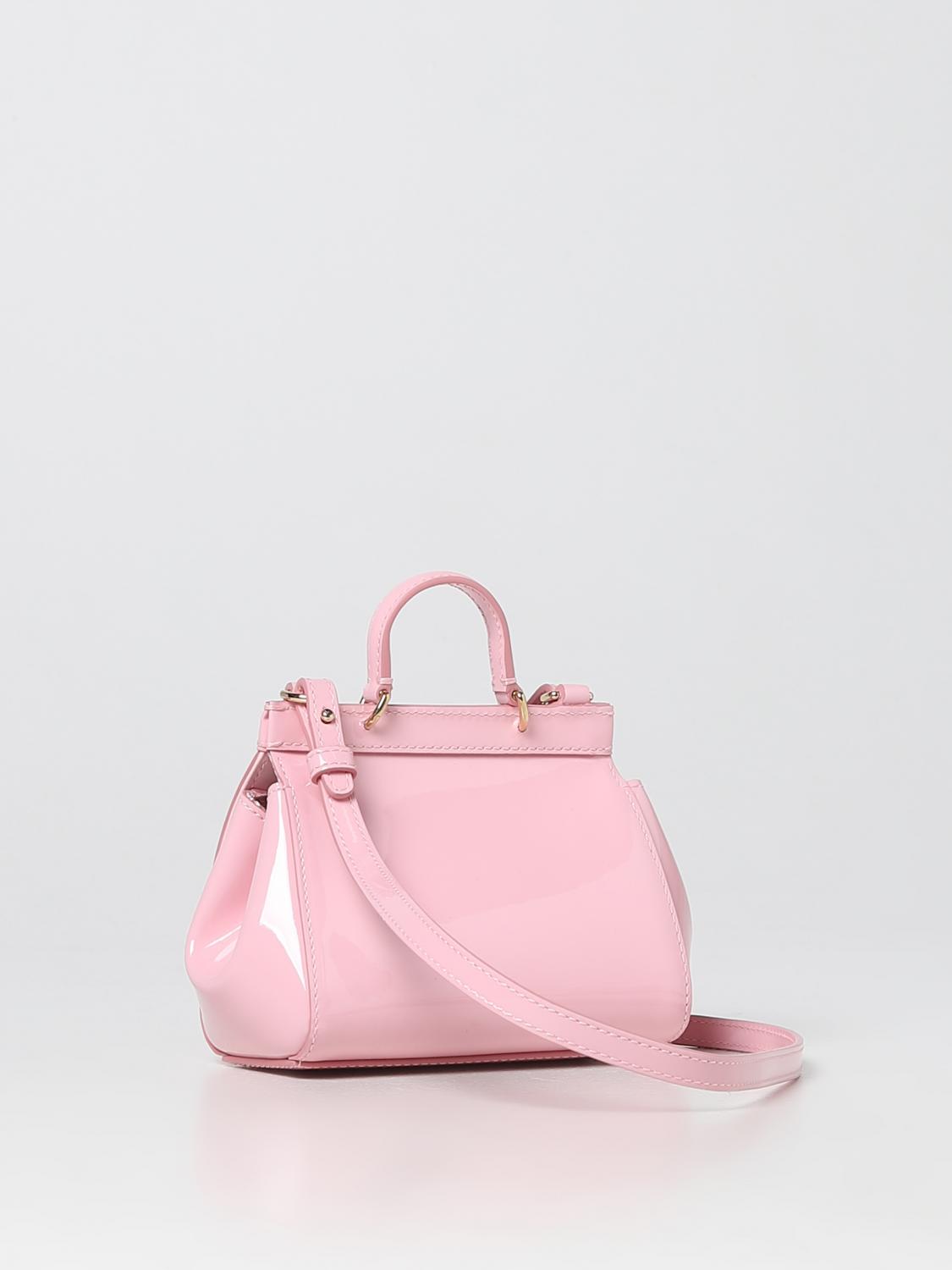 DOLCE & GABBANA TASCHE: Sicily Tasche Dolce & Gabbana aus Lackleder, Pink - Img 2