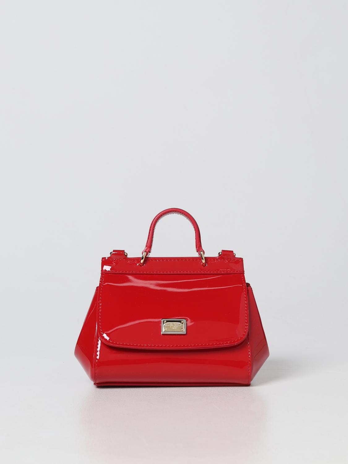 DOLCE & GABBANA TASCHE: Sicily Tasche Dolce & Gabbana aus Lackleder, Rot - Img 1