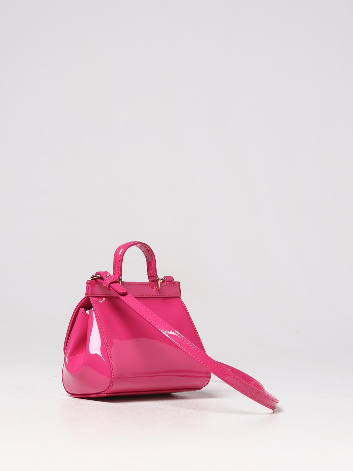 DOLCE & GABBANA TASCHE: Sicily Tasche Dolce & Gabbana aus Lackleder, Geranium - Img 2