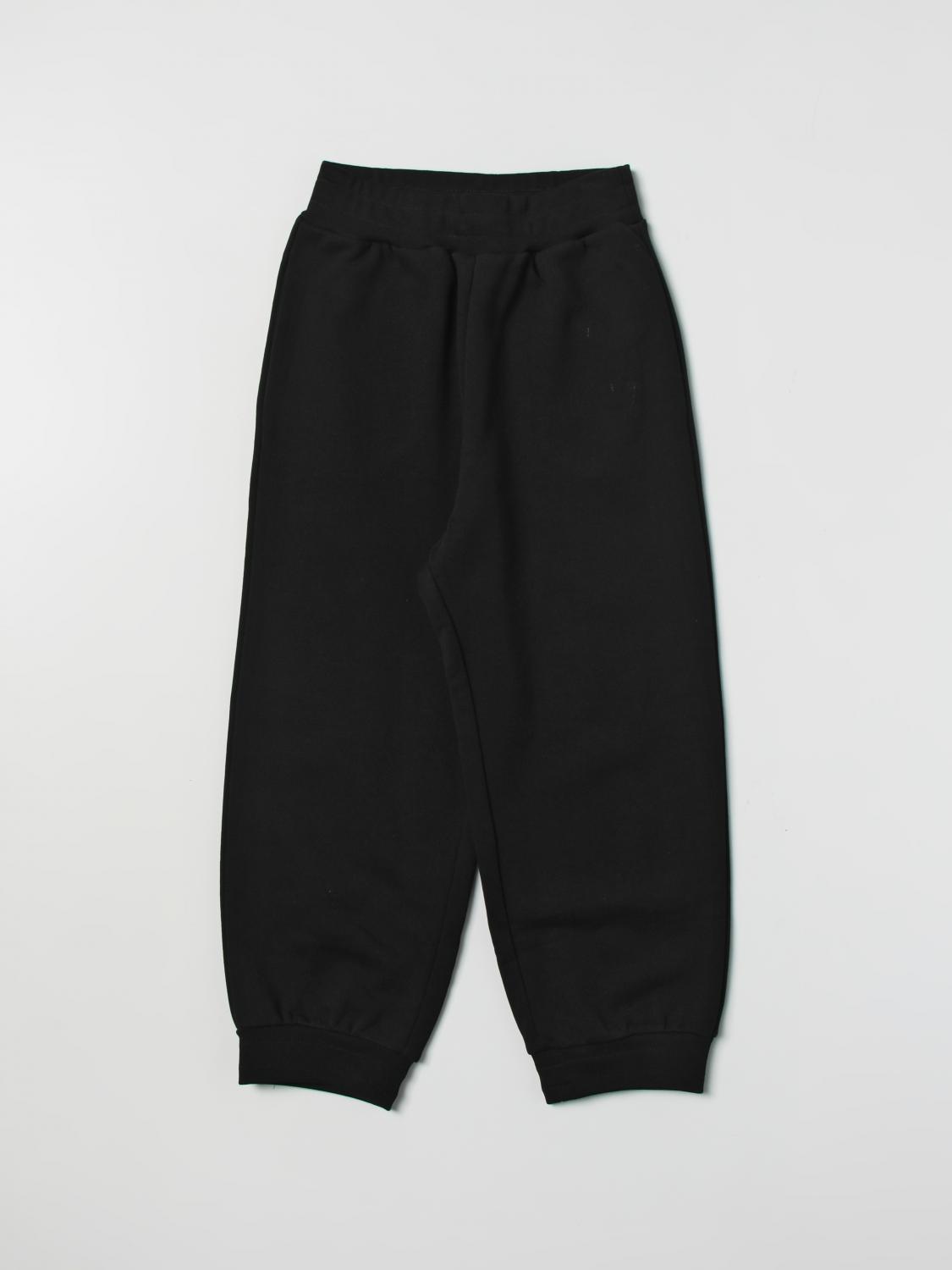 FENDI PANTS: Fendi Kids cotton pants, Black - Img 1