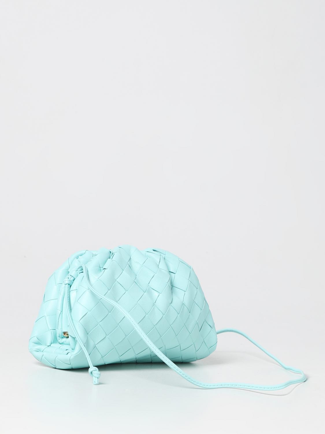 BOTTEGA VENETA CLUTCH: Clutch Bottega Veneta in pelle intrecciata, Verde - Img 2