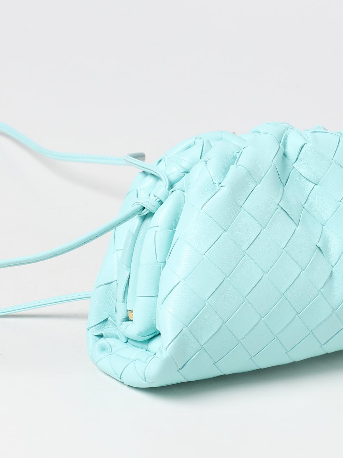 BOTTEGA VENETA CLUTCH: Clutch Bottega Veneta in pelle intrecciata, Verde - Img 3