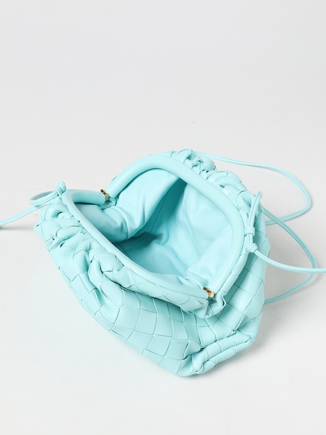 BOTTEGA VENETA CLUTCH: Clutch Bottega Veneta in pelle intrecciata, Verde - Img 4